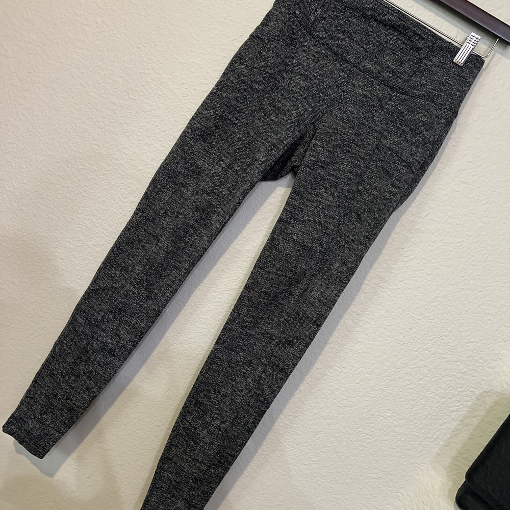 ATHLETA BLACK Herringbone Metro High Waisted Legging Size X-SMALL 29" Inseam